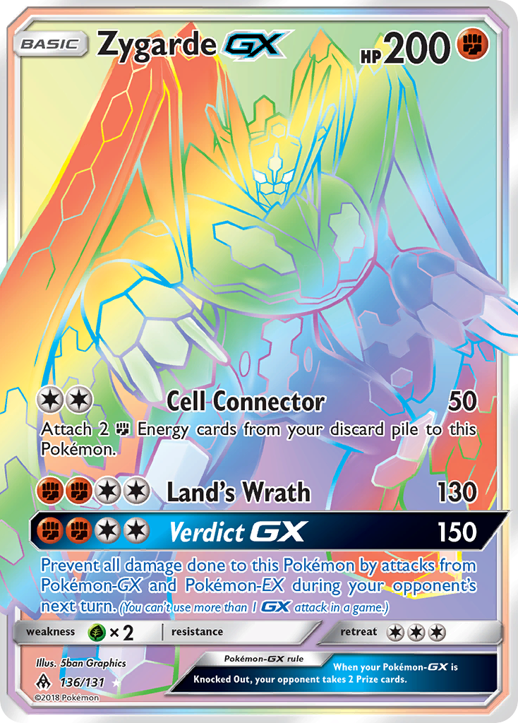 Forbidden Light Zygarde GX #136/131